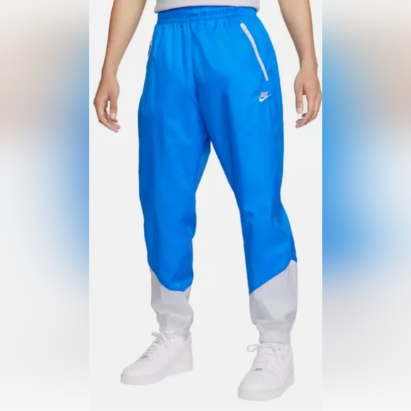 Nike Other - Nike Mens Windrunner Woven Lined Pants   blue white XXL new